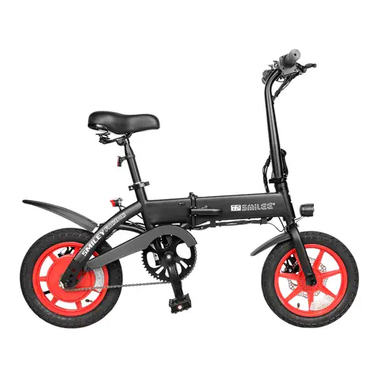 Smilee-S7 14" Folding Electric Bike - Max Speed 25 KPH, Range 35-40 KM