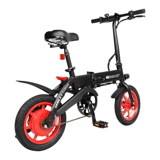 Smilee-S7 14" Folding Electric Bike - Max Speed 25 KPH, Range 35-40 KM