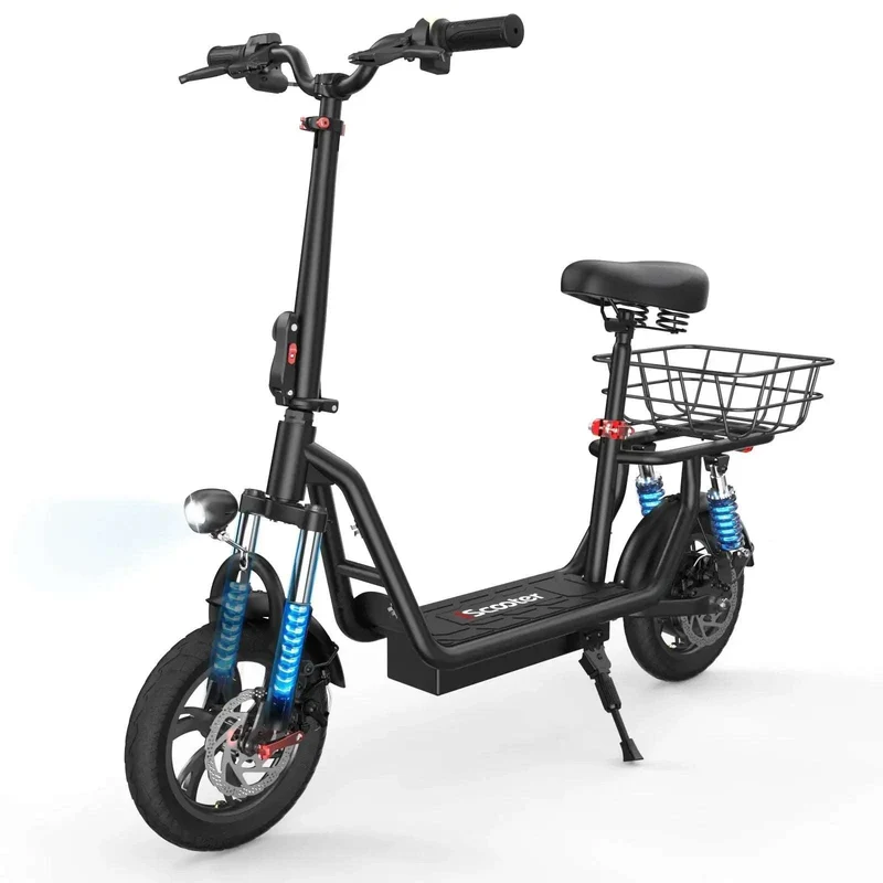 iScooter i12 Electric Scooter with Seat for Adults, Max Speed 25 kph, Range 35km