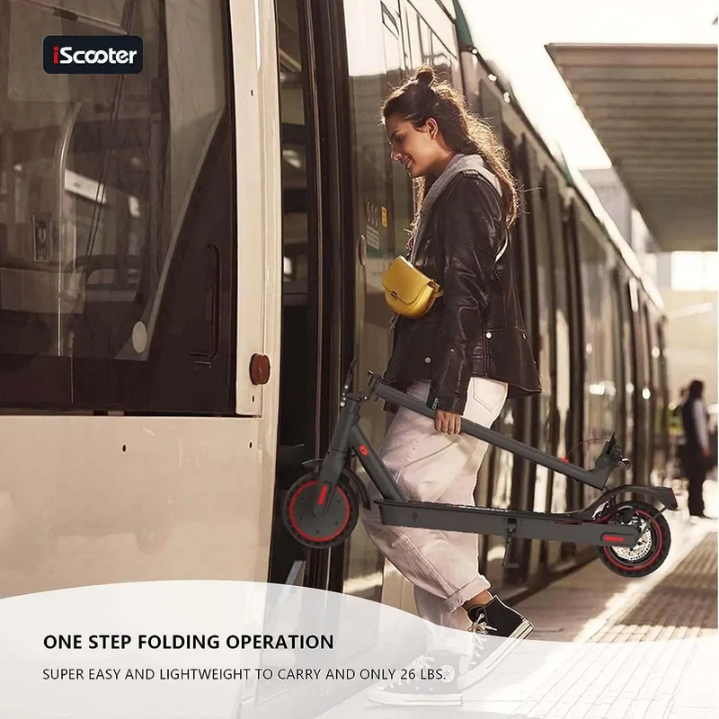iScooter i9 Foldable Commuting Electric Scooter 350W-Max Speed 25kph, Range 28km