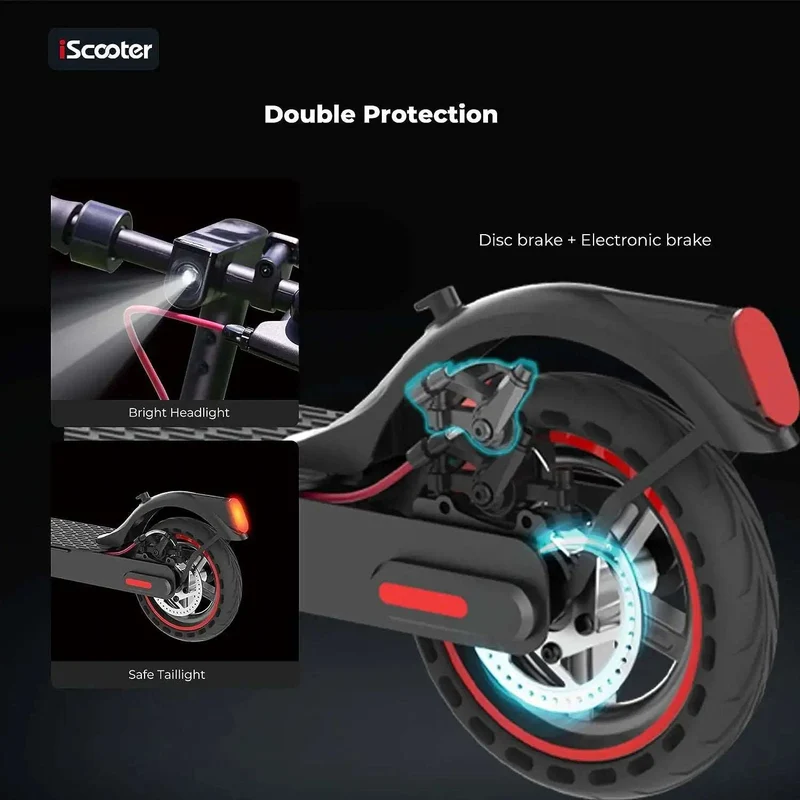 iScooter i9 Foldable Commuting Electric Scooter 350W-Max Speed 25kph, Range 28km