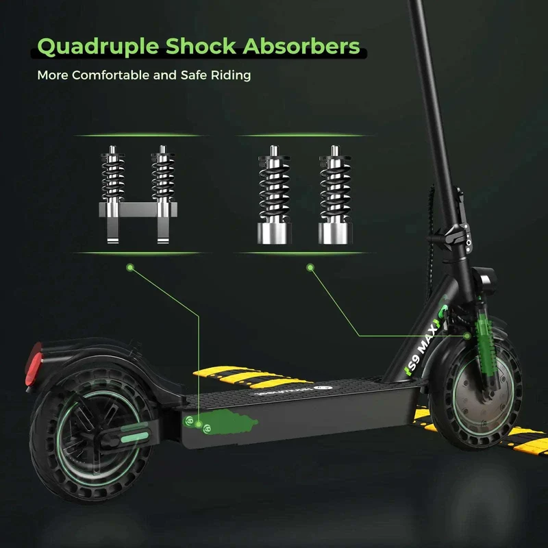 iSinwheel S9MAX 500W Electric Scooter Adult-Max Speed 32kph, Range 27-35km