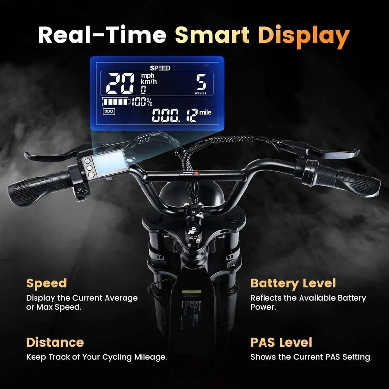 CycRun 750W Moped Style Electric Bike