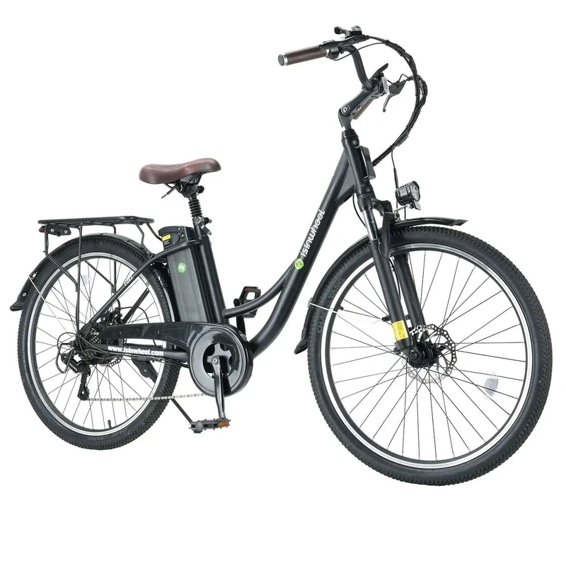 iSinwheel U2 Electric Cruiser Bike-Max Speed 32kph, Range48-72km