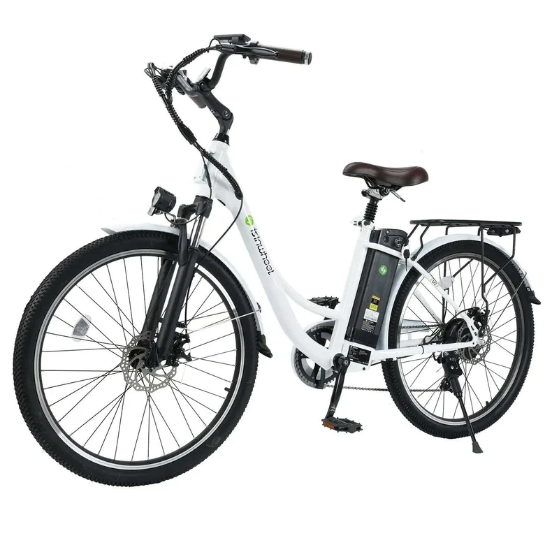 iSinwheel U2 Electric Cruiser Bike-Max Speed 32kph, Range48-72km