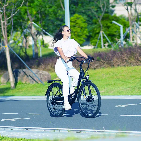 iSinwheel U2 Electric Cruiser Bike-Max Speed 32kph, Range48-72km