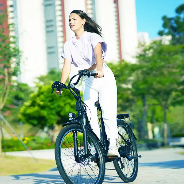 iSinwheel U2 Electric Cruiser Bike-Max Speed 32kph, Range48-72km