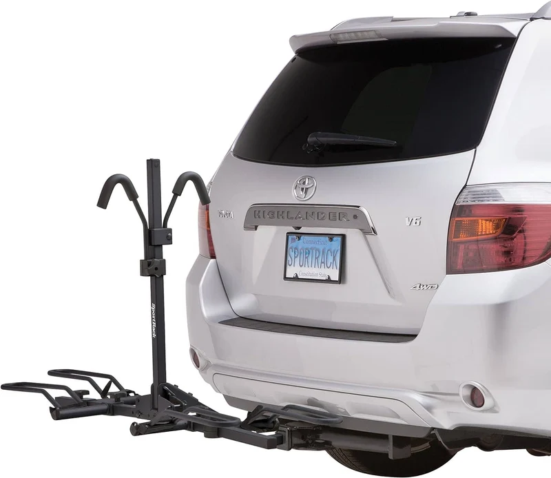 SportRack SR2901BLR - Crest Deluxe Black Hitch Mount Bike Rack (2 Bike Fits 1-1/4" and 2" Receivers)