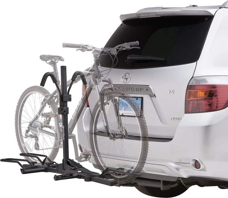 SportRack SR2901BLR - Crest Deluxe Black Hitch Mount Bike Rack (2 Bike Fits 1-1/4" and 2" Receivers)
