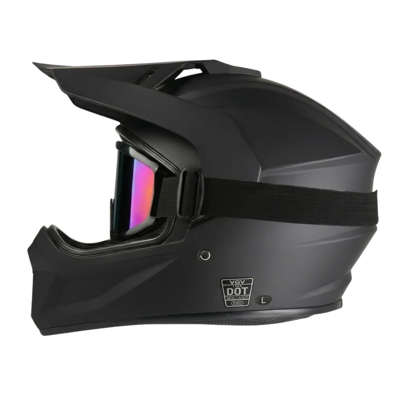 Matte Black Full-Face Helmet Kit