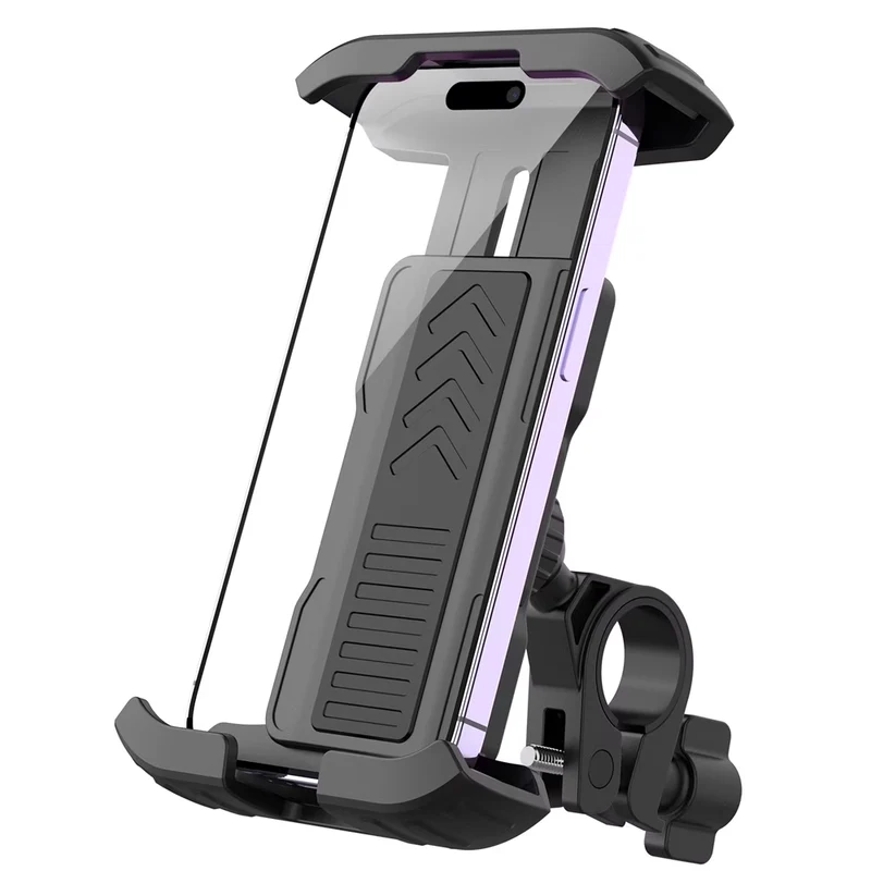 5TH WHEEL Bike Cell Phone Mount Holder, Electric Scooter Phone Holder, Phone Holder for Bike with Dual Vibration Dampener, Bike Phone Mount, Motorcycle Phone Holder