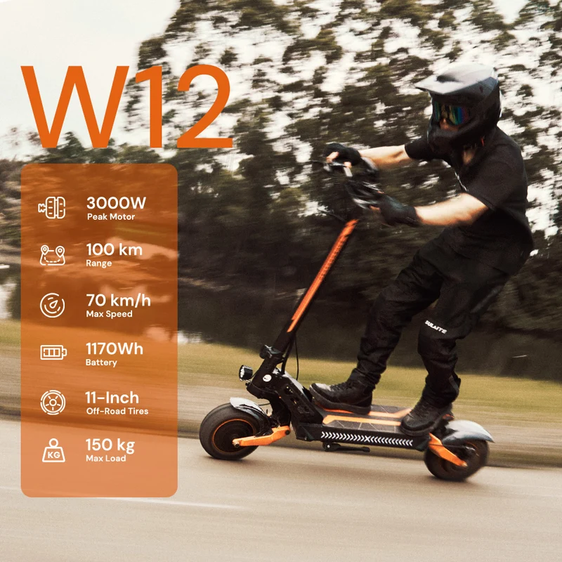 W12 3000W Ultimate All-Terrain Electric Scooter