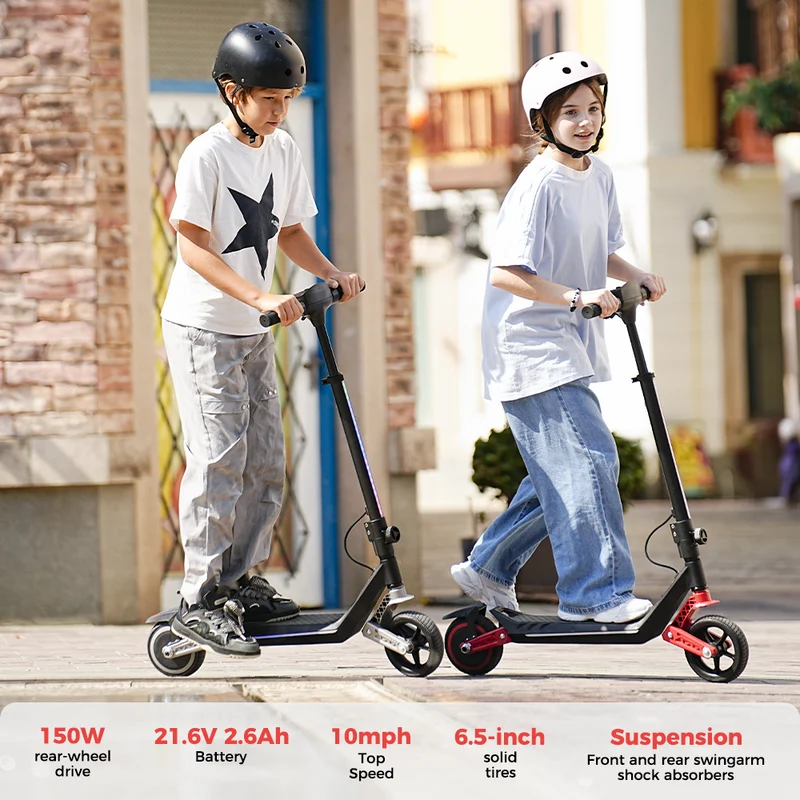 K6 Kids Electric Scooter with Dual Suspension