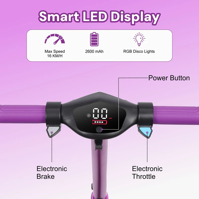 S31 Kids PRO ELECTRIC SCOOTER - LED Lights - 150W Power - High Performance