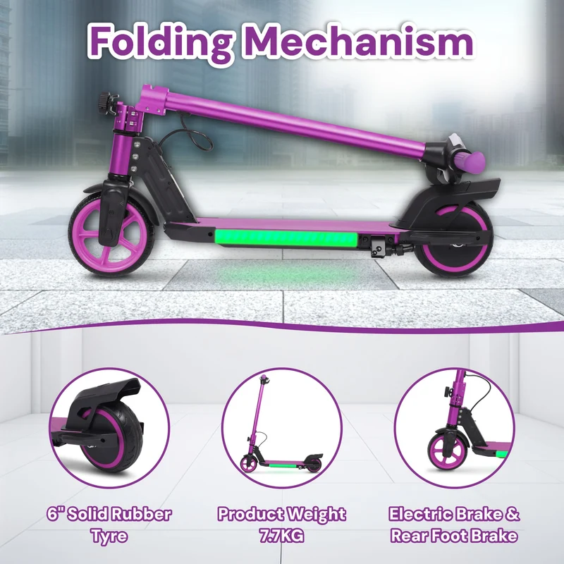 S31 Kids PRO ELECTRIC SCOOTER - LED Lights - 150W Power - High Performance