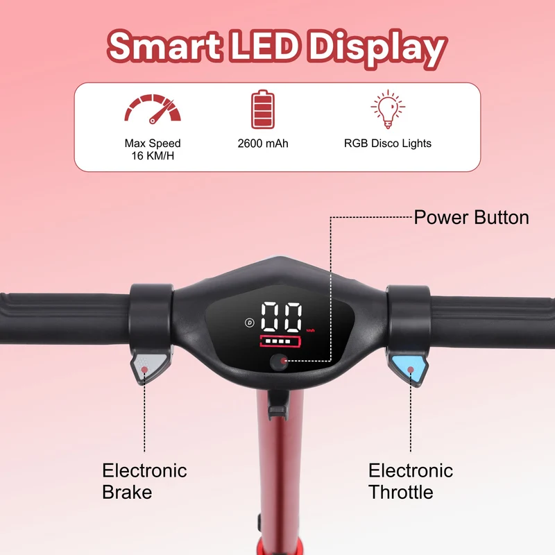 S31 Kids PRO ELECTRIC SCOOTER - LED Lights - 150W Power - High Performance