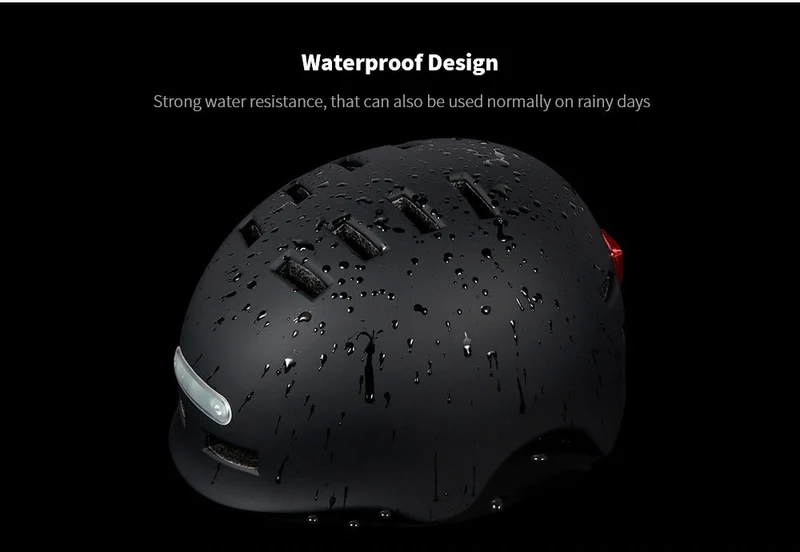 Electric Scooter Safety Helmet with LED Light