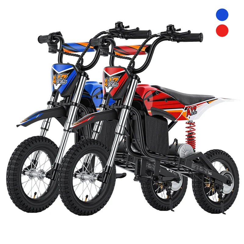A12 Kids Electric Dirt Bike 350W Motor with Full Suspension