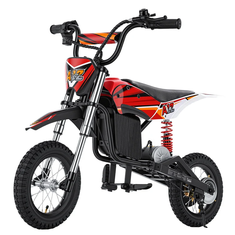 A12 Kids Electric Dirt Bike 350W Motor with Full Suspension