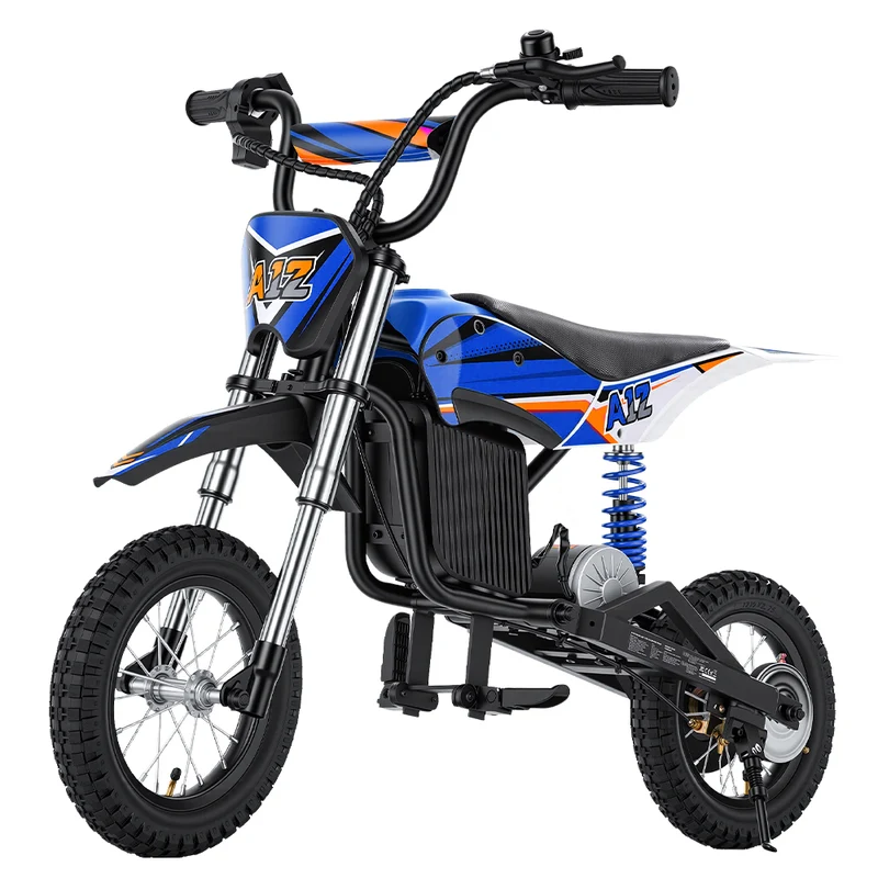 A12 Kids Electric Dirt Bike 350W Motor with Full Suspension