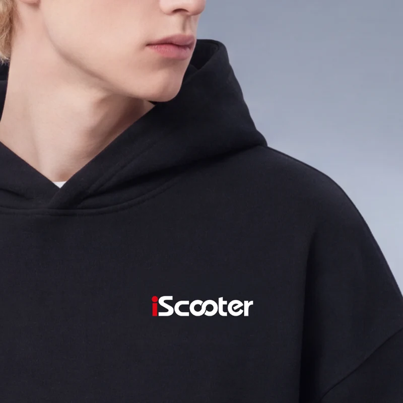 iScooter Unisex Logo Hoodie – Black