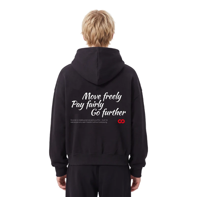 iScooter Unisex Logo Hoodie – Black