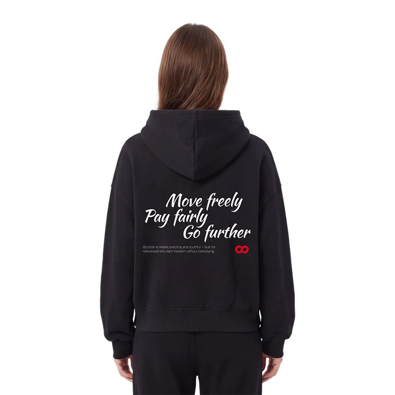 iScooter Unisex Logo Hoodie – Black