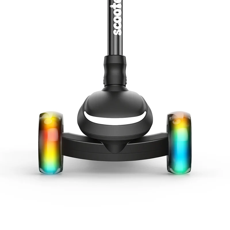 B2Pro 3-Wheel Kids' Electric Scooter with Colourful LED Lights & Foldable Design
