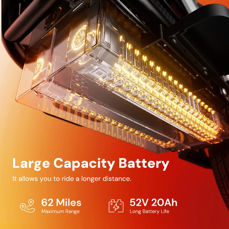 iScooter DX5Pro / DX5 2000W Electric Scooter with Seat & Large Basket - Moped Style
