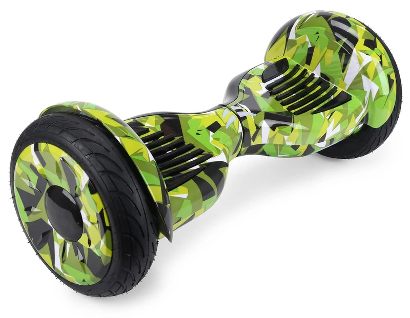 Green Vortex Camo Hoverkart Bundle 10" All Terrain Official Hoverboard