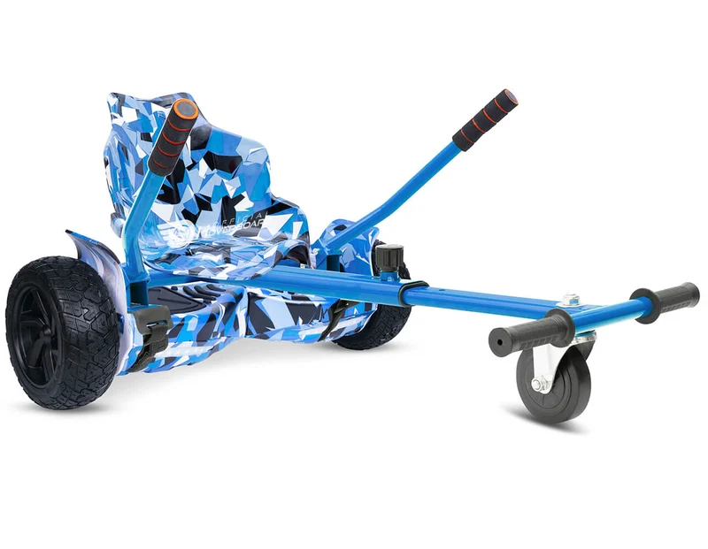 Blue Vortex Camo Hoverkart Bundle 8.5" Off Road Hummer Official Hoverboard