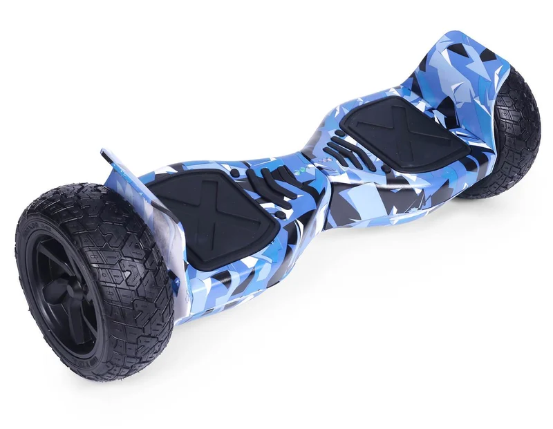 Blue Vortex Camo Hoverkart Bundle 8.5" Off Road Hummer Official Hoverboard