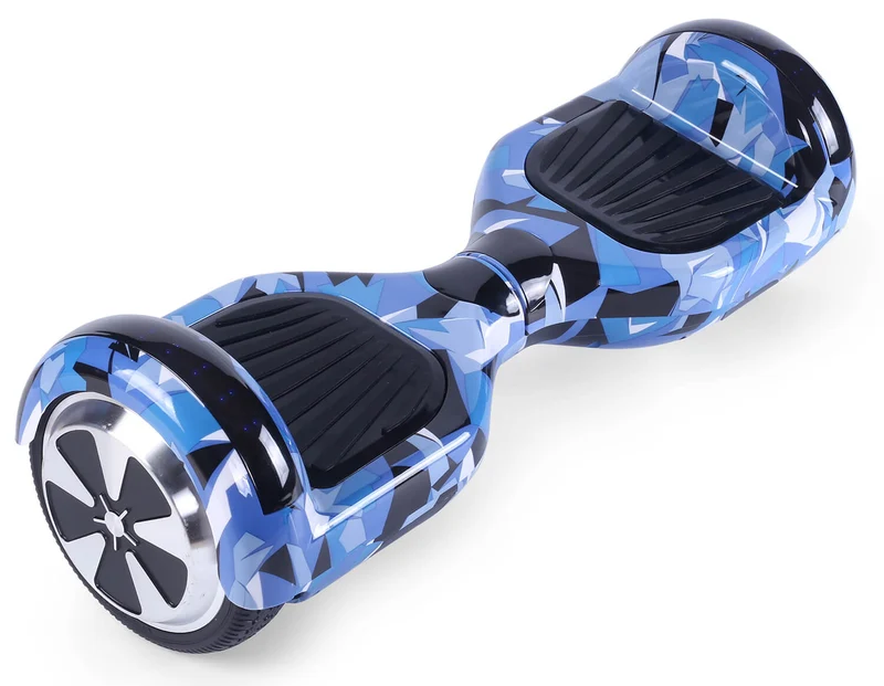 Blue Vortex Camo 6.5" Disco LED Official Hoverboard