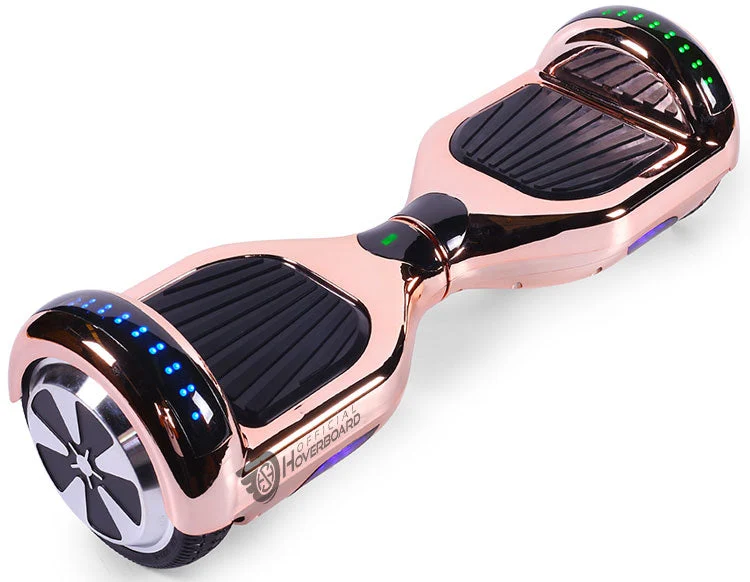 Rose Gold Chrome 6.5" Disco LED Official Hoverboard