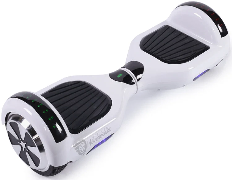 White 6.5" Classic Disco LED Official Hoverboard