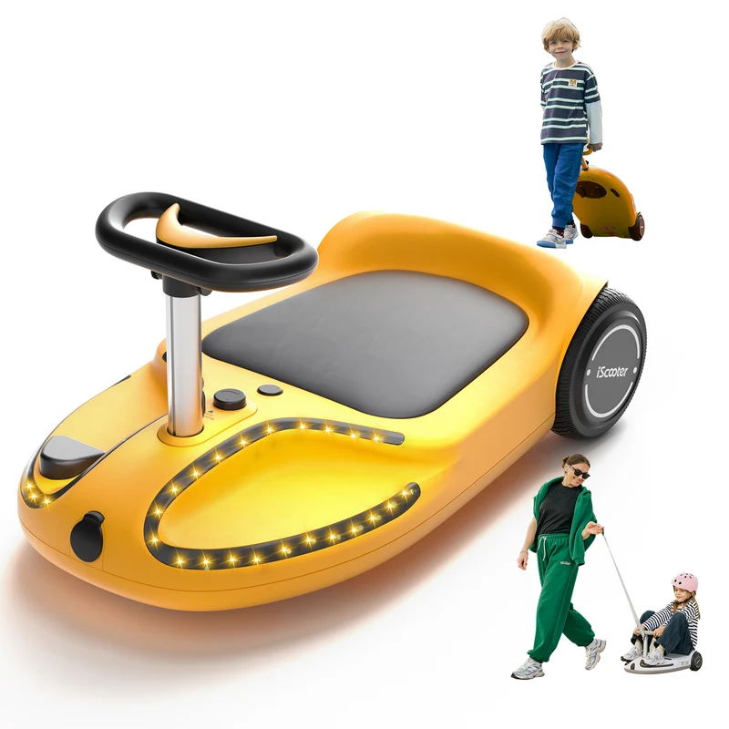 iScooter TC3 Electric Wiggle Car for Kids with Bluetooth and Pull Rope