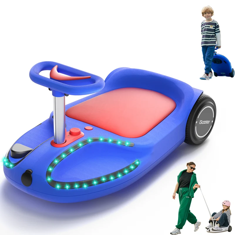 iScooter TC3 Electric Wiggle Car for Kids with Bluetooth and Pull Rope