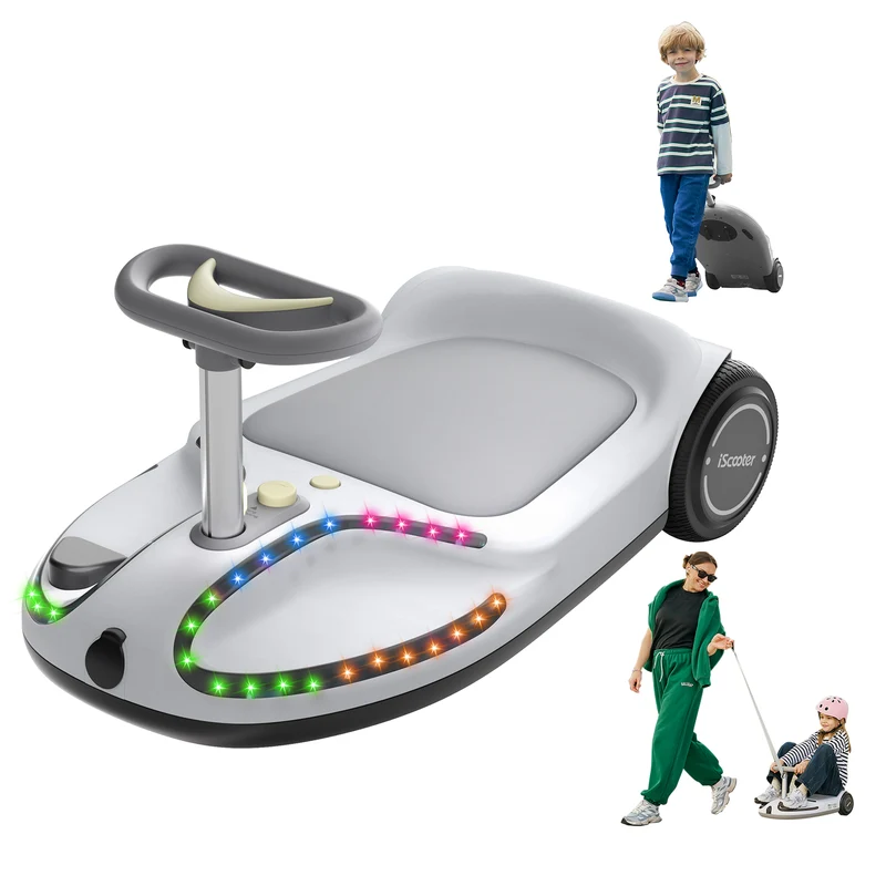 iScooter TC3 Electric Wiggle Car for Kids with Bluetooth and Pull Rope