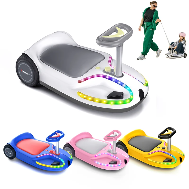 iScooter TC3 Electric Wiggle Car for Kids with Bluetooth and Pull Rope