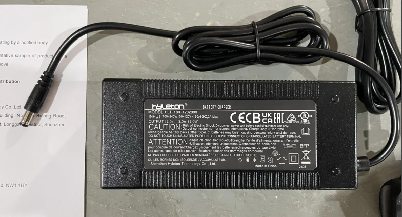 42V 3A Charger for Electric Bike U2/U3