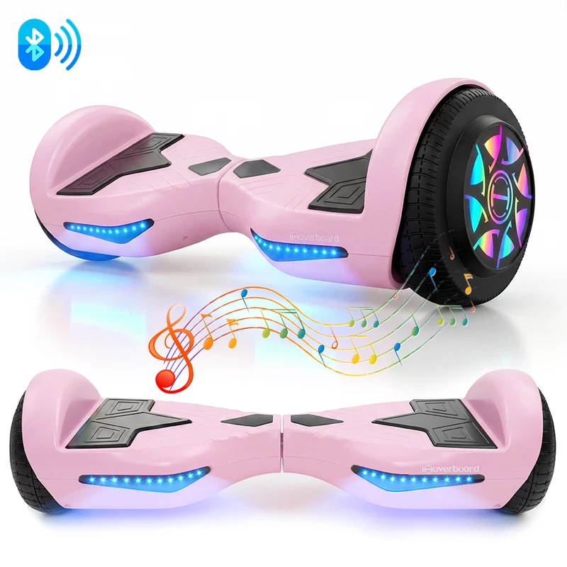 H1 Self Balancing Hoverboard with Bluetooth Music and LED Lights - Multiple Colors