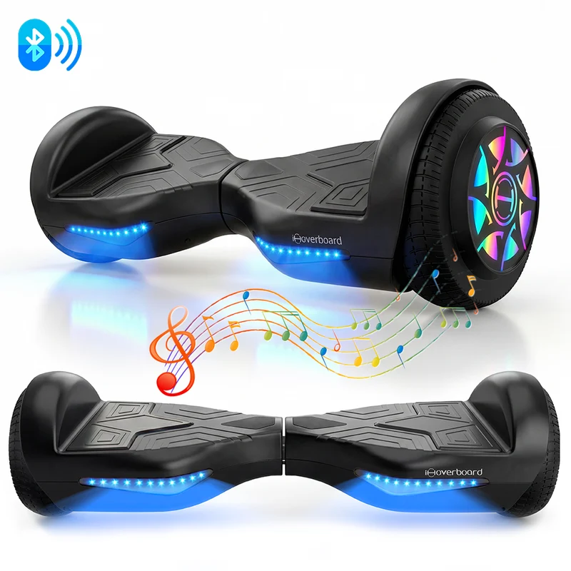 H1 Self Balancing Hoverboard with Bluetooth Music and LED Lights - Multiple Colors