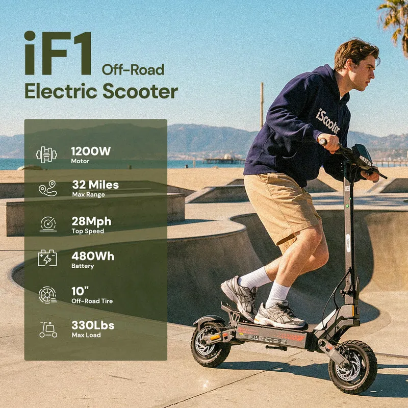 iScooter iF1 1200W All-Terrain Electric Scooter
