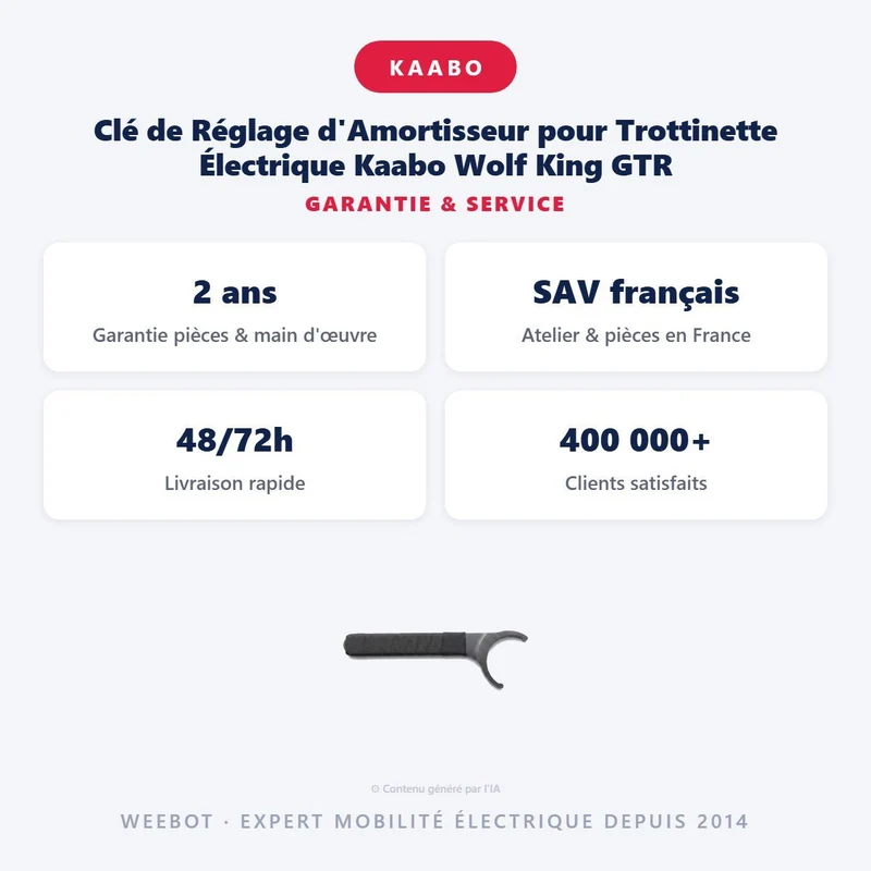 Clé de Réglage d'Amortisseur pour Trottinette Électrique Kaabo Wolf King GTR