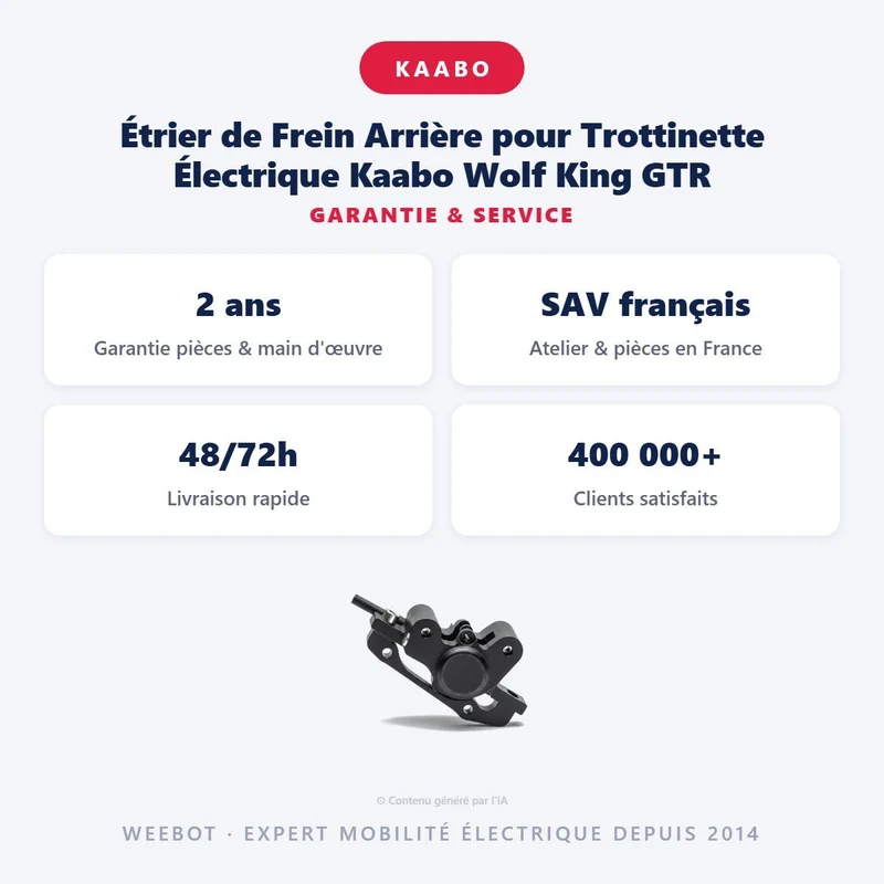Étrier de Frein Arrière pour Trottinette Électrique Kaabo Wolf King GTR