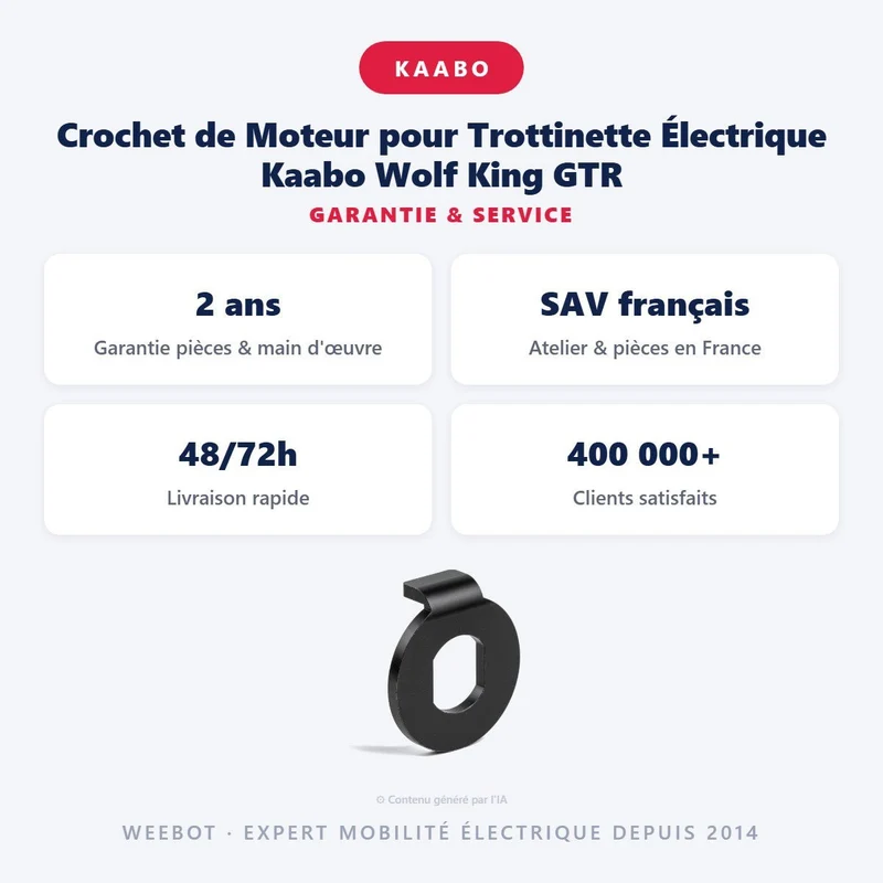 Crochet de Moteur pour Trottinette Électrique Kaabo Wolf King GTR