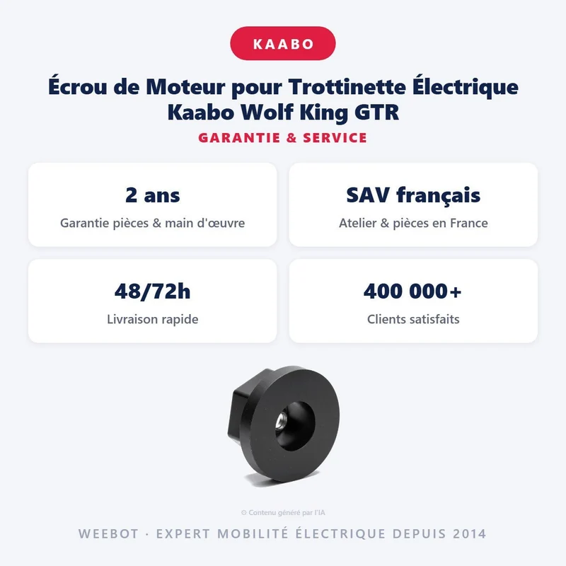 Écrou de Moteur pour Trottinette Électrique Kaabo Wolf King GTR
