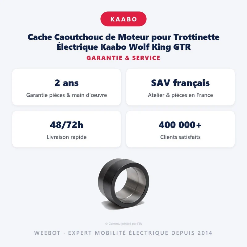 Cache Caoutchouc de Moteur pour Trottinette Électrique Kaabo Wolf King GTR