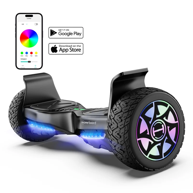8.5" H8Max Off Road Hoverboard with Bluetooth Music and LED Lights - Self Balancing System