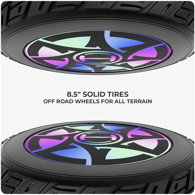 8.5" H8Max Off Road Hoverboard with Bluetooth Music and LED Lights - Self Balancing System